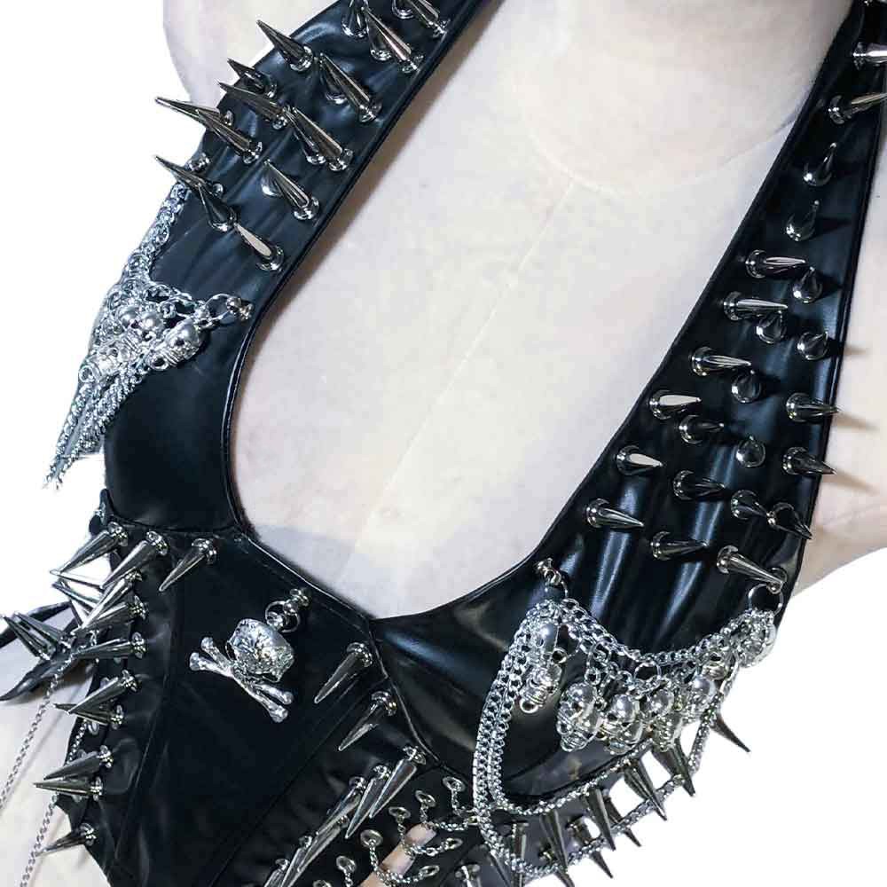 Goth Tops Emo Clothing Grunge Y2K Gothic Tank Punk Rock Clothes Spiked