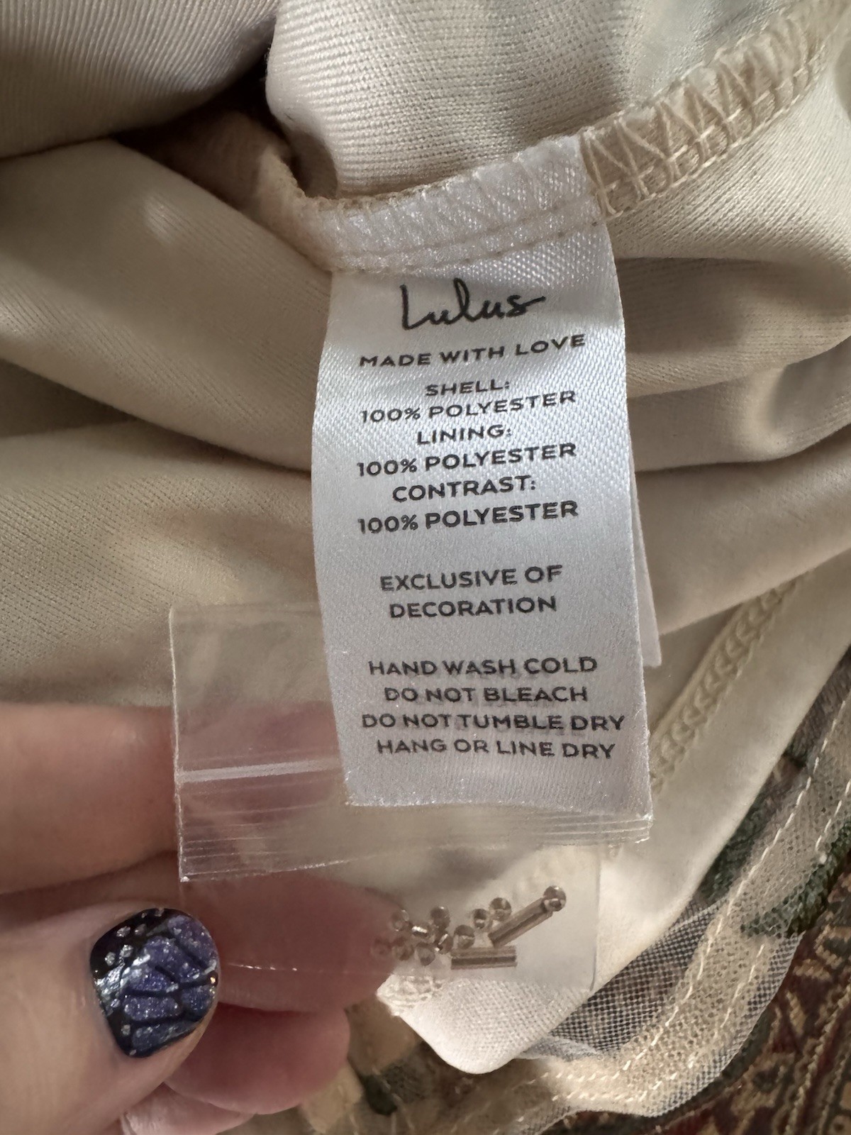 Lulus Beige/Black Floral Embroidered Sequin Mesh Sweetheart A-Line Dress XS