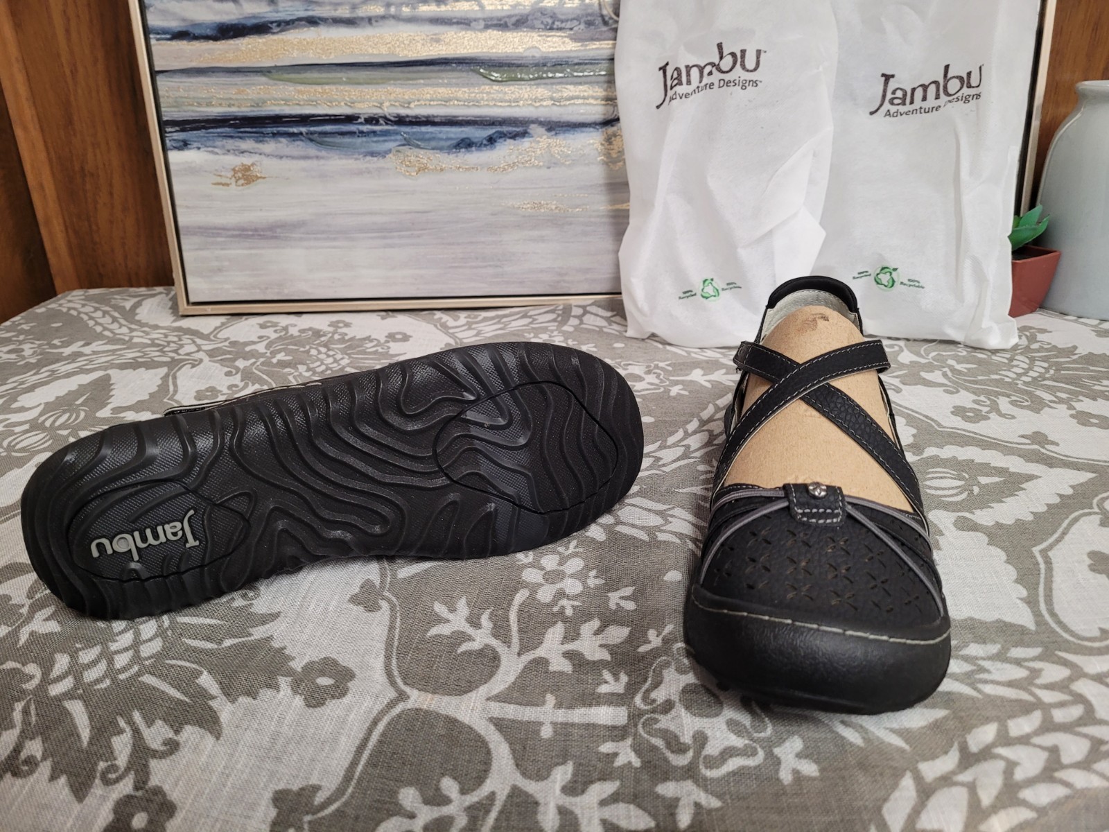 Jambu Pine Mary Jane Strappy Hiking Outside Shoe Womens Black Size 8.5