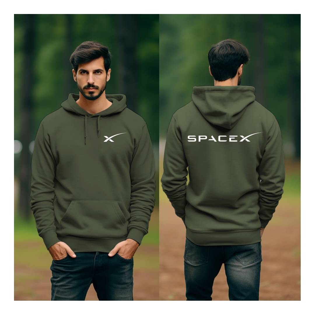 Tesla Motor Elon Musk SpaceX Cyber Truck Space X Gildan Hoodie Hooded Sweatshirt