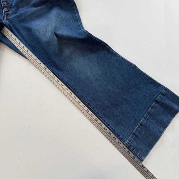 Lane Bryant Jeans Womens Plus Sz 22 Button Fly Stretch Wide Leg Trouser
