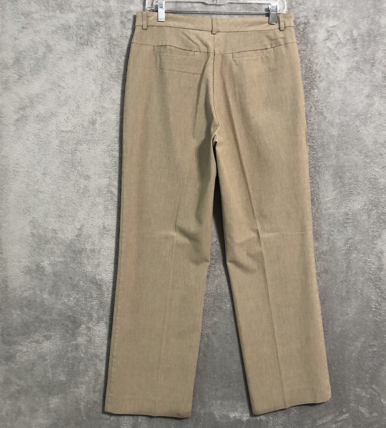 Old Navy Stretch Dress Pants Womens 10R Beige Straight Leg High Rise Waist 30 in