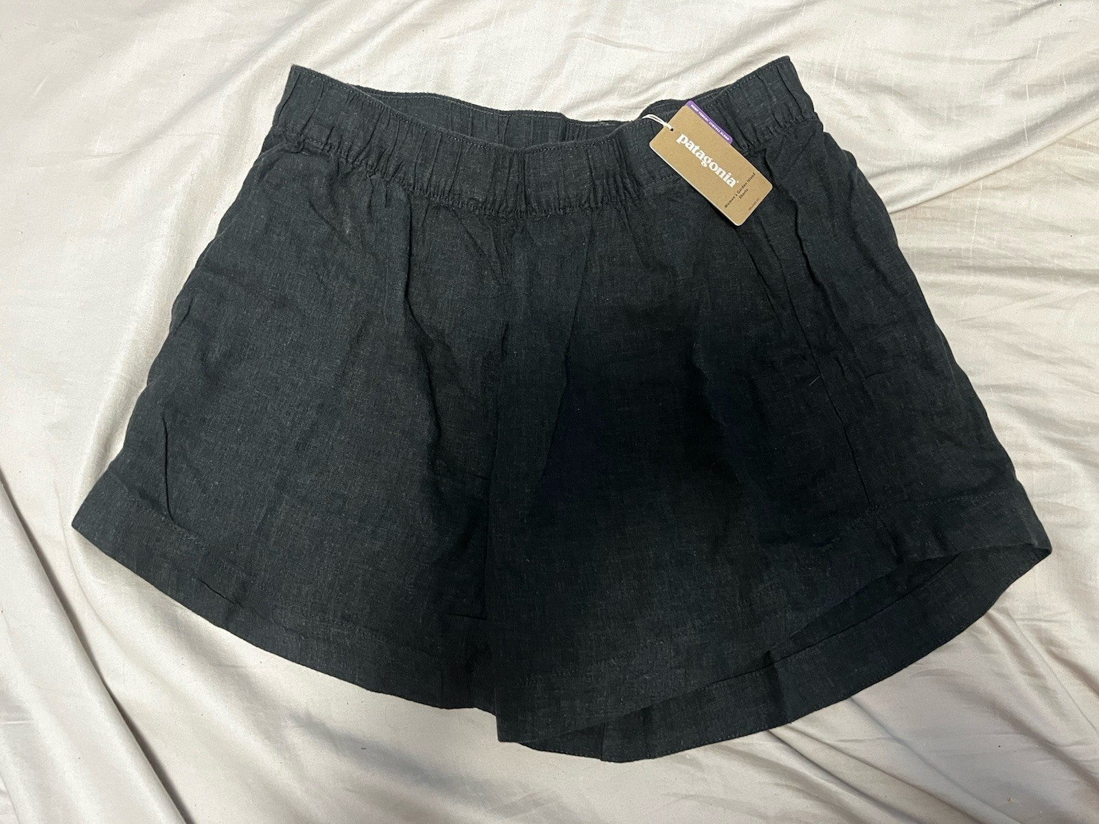 New! Patagonia Women’s Garden Island Shorts Medium Whole Weave: Ink Black NWT
