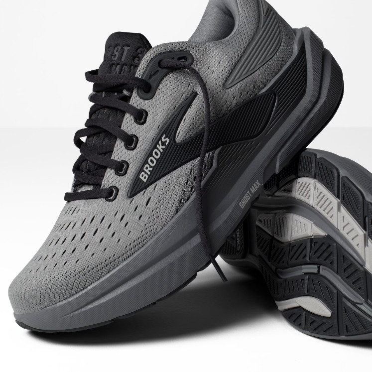 New w/ tags Brooks Ghost Max 3 Men’s Running Shoes Primer Grey Ebony Medium D