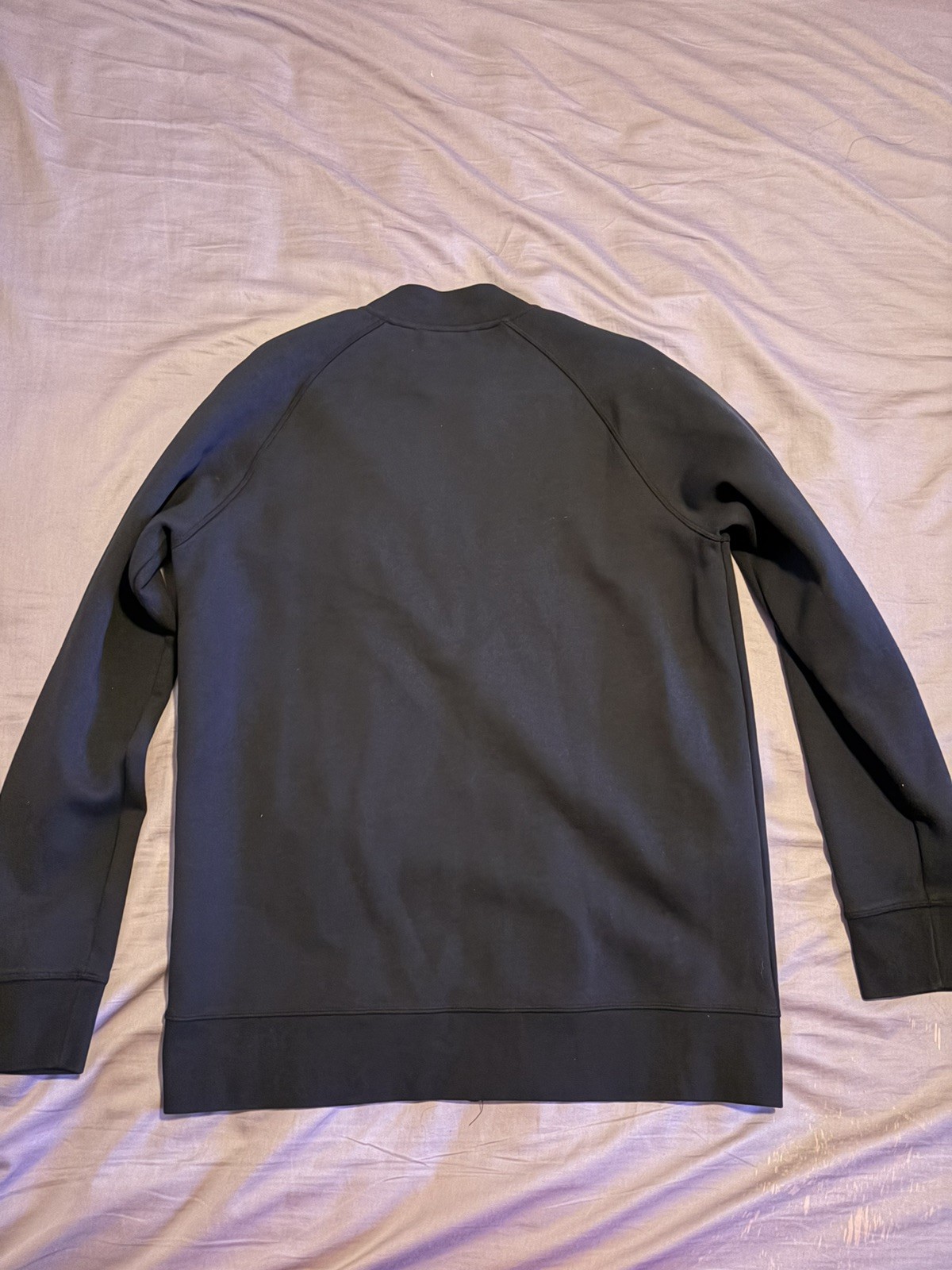 Apple Employee Uniform Full Zip Jacket Black Embroidered Logo Bomber Mens L