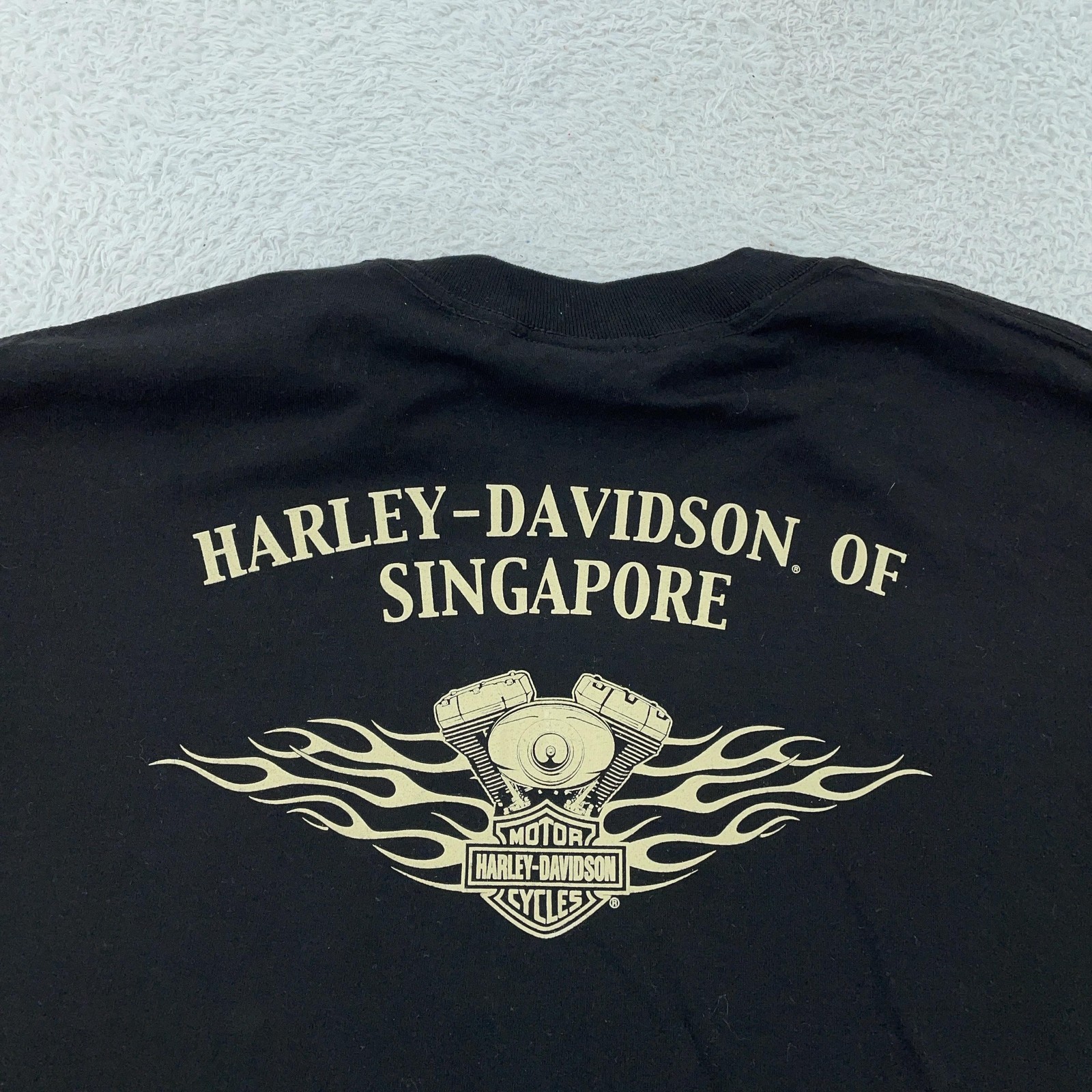 Harley-Davidson Singapore Shirt Mens XL/2XL Skull Grim Reaper Biker Motorcycle