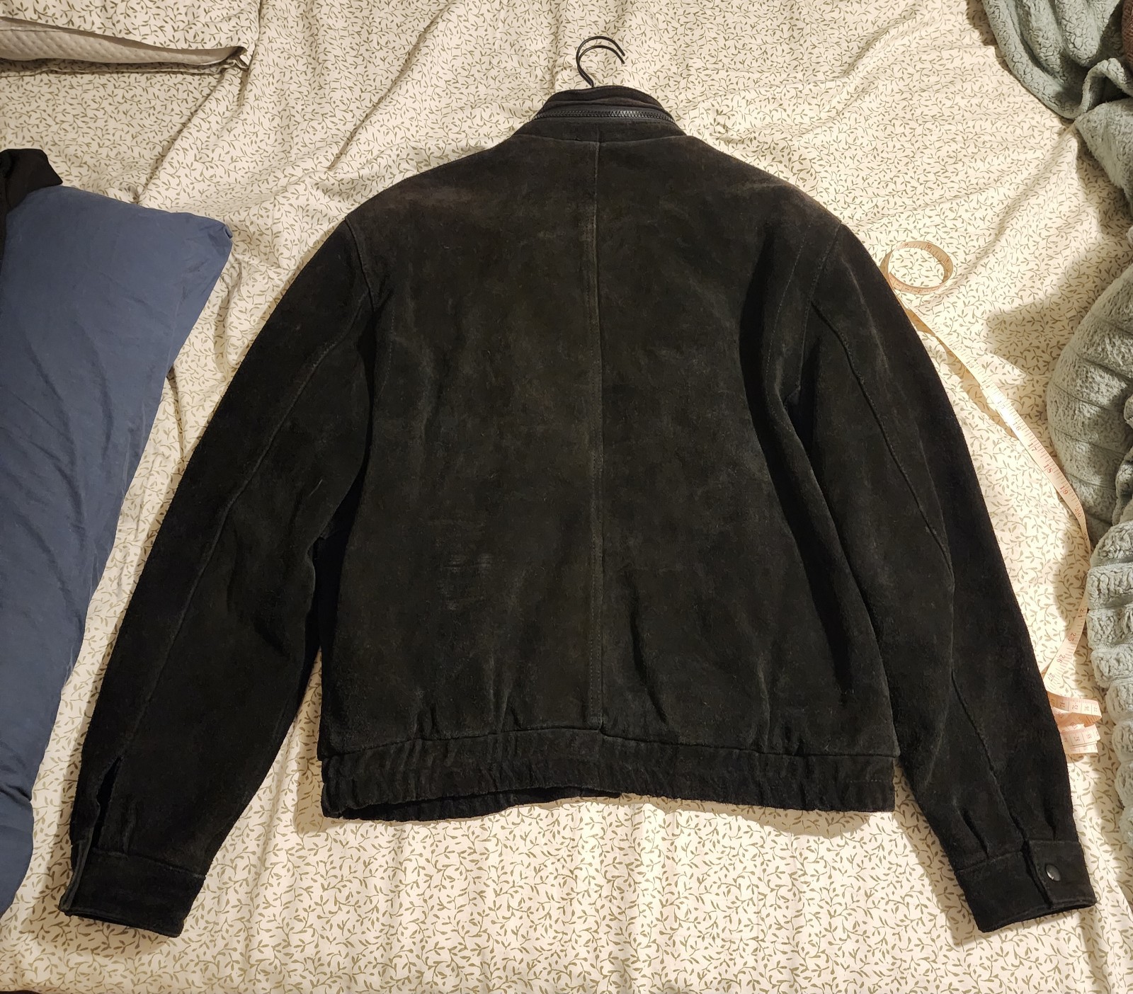 Vintage Wilsons men’s black suede leather jacket