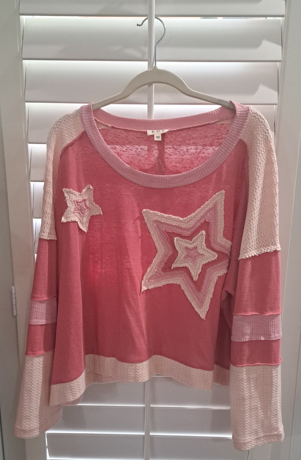 FREE SHIPPING! Trendy POL Pink Top — Size M, Oversized Fit, NWOT