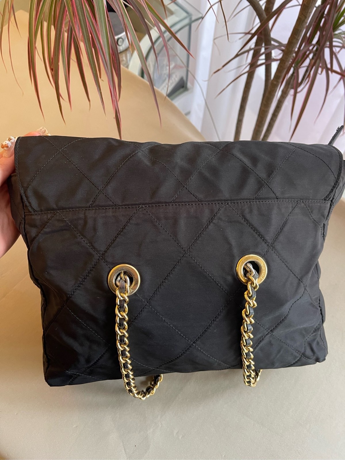 Prada Pre-Owned Authentic Luxury Handbag Black 1BG529_2AOS_F0008_V_COO