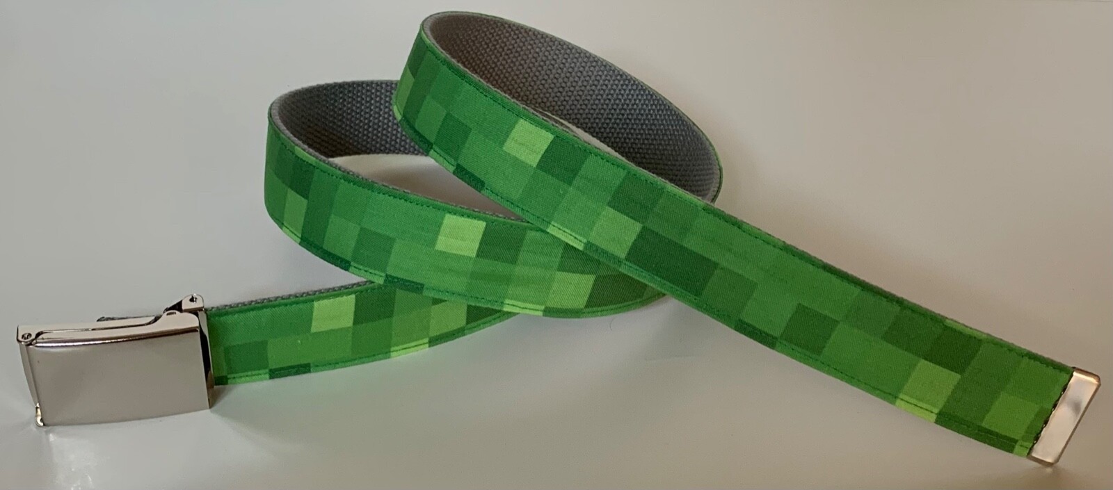 Minecraft Creeper Belt & Buckle one size fits all gamer green the player mobs