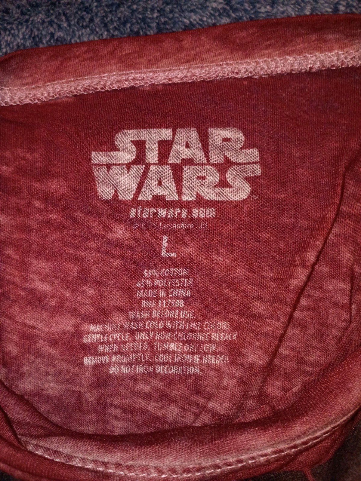 Star Wars Large L Juniors Ladies Shirt The Last Jedi VGUC short sleeve