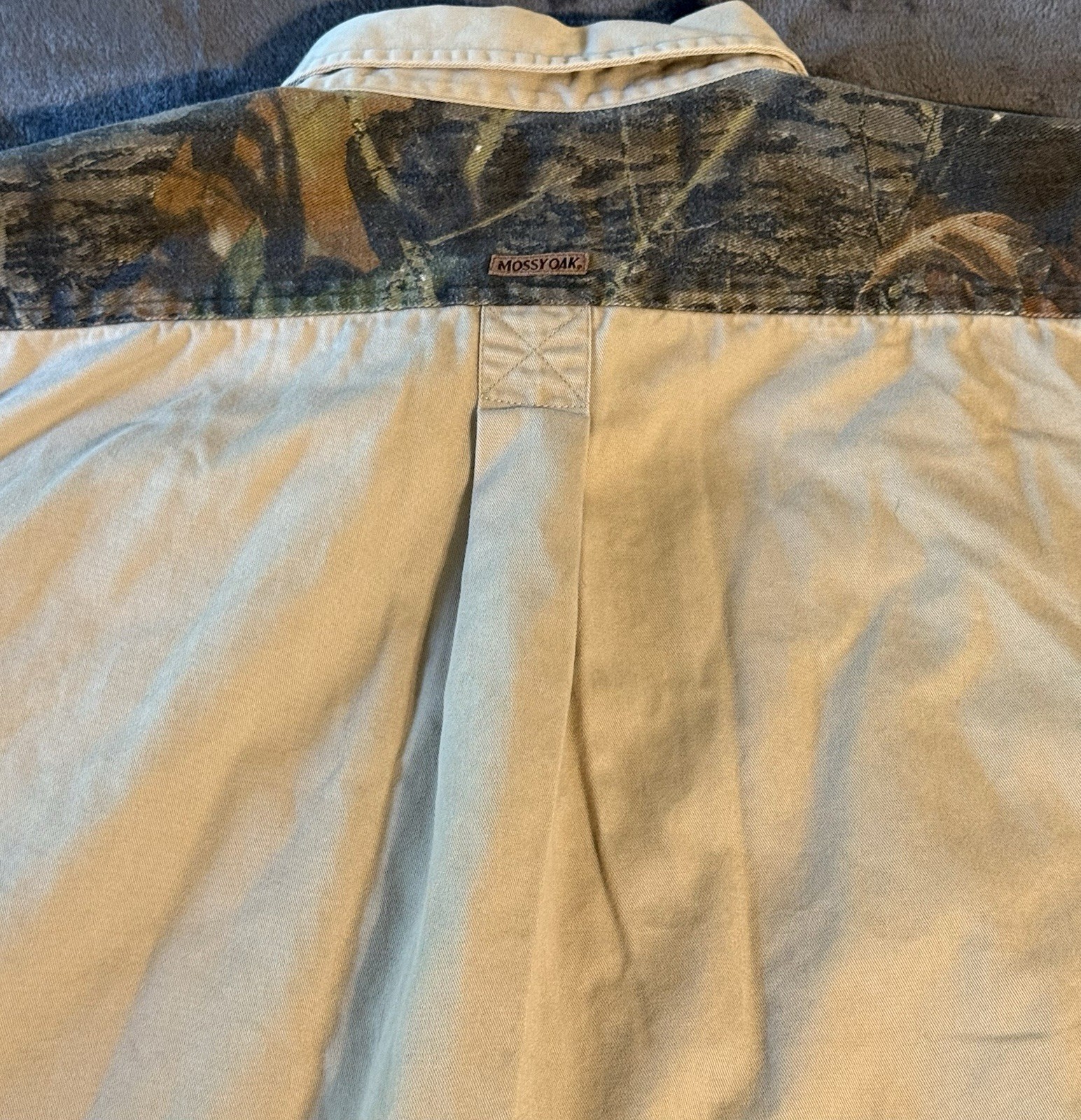 Mossy Oak Western Camo Elbow Pads Button Down Pocket Accent Shirt Mens 2X