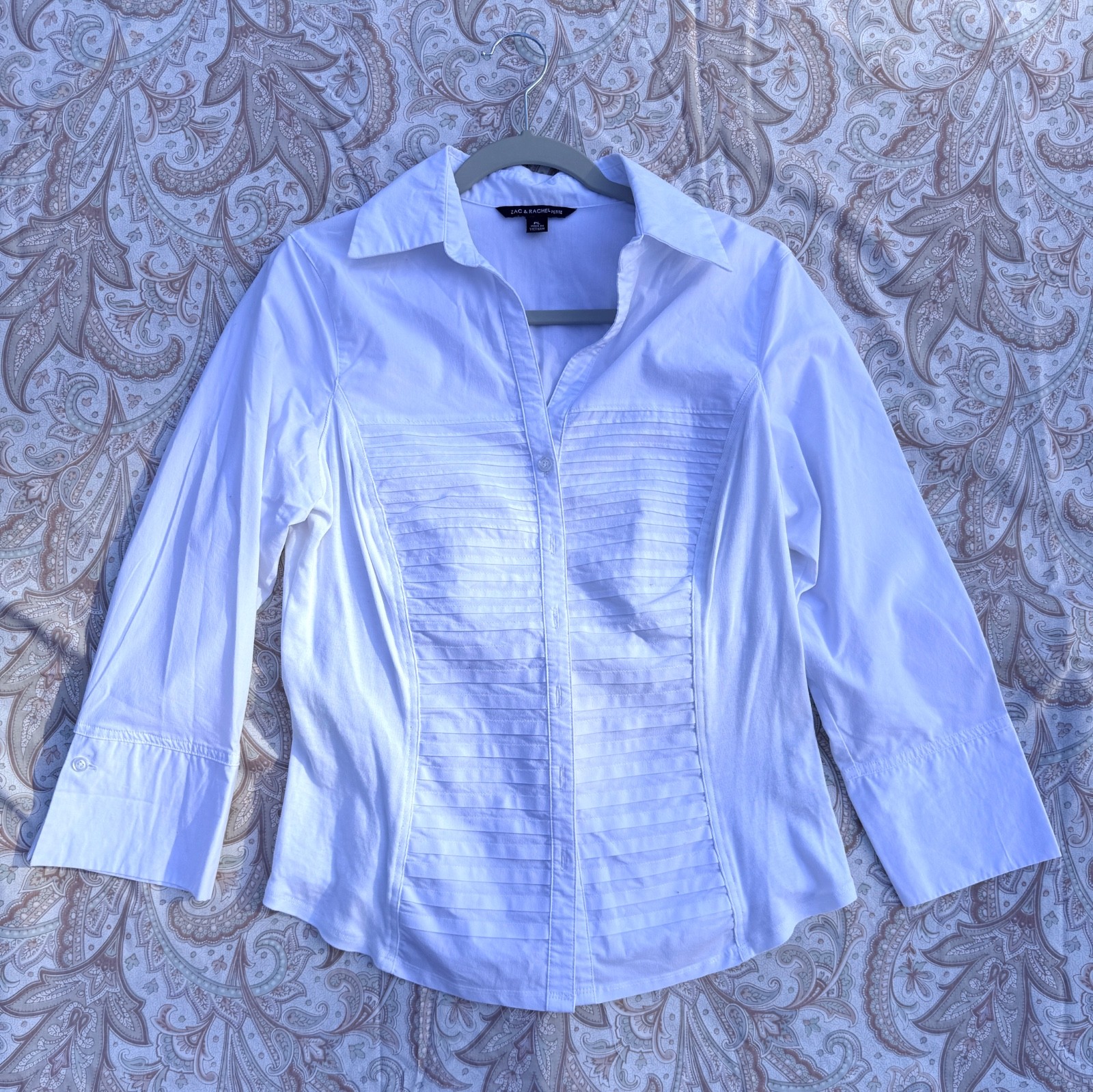 Women’s Long Sleeve Blouses — White 3 Piece Lot