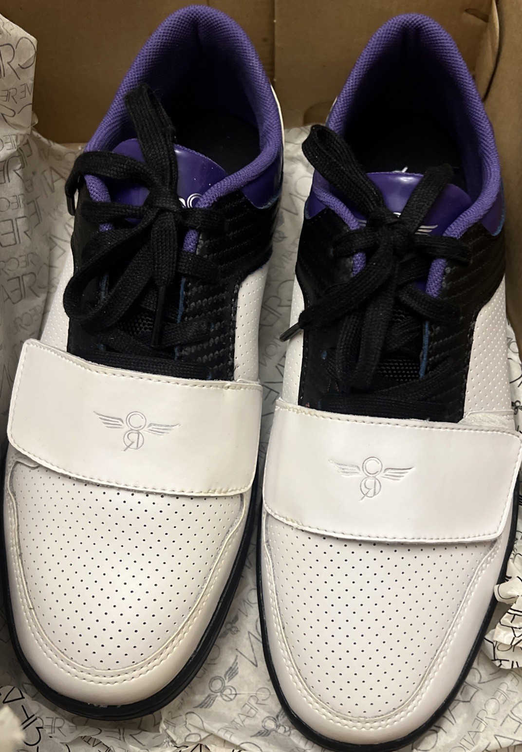 Mens Creative Recreation Cesario Lo CR4L012 WTEBP White Purple Sneakers Shoes 8