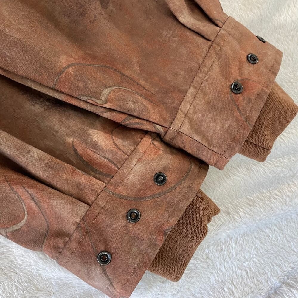 VTG 90s Zero Restriction Womens Golf Jacket M Brown Old Money Outdoor Made InUSA