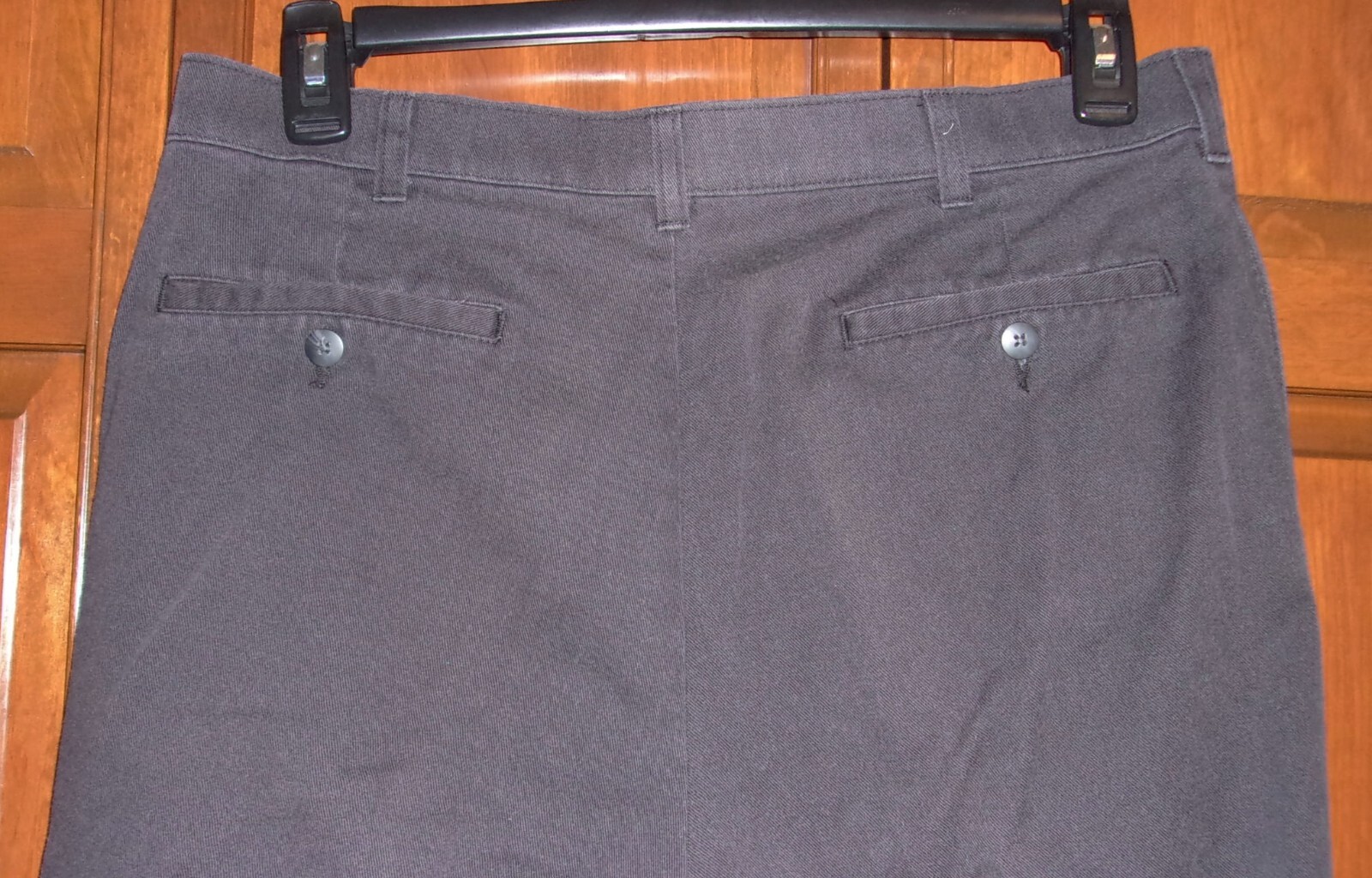 Croft & Barrow Mens Khakis – Pleated Front -Washed Out Black Reg Fit – 36×29