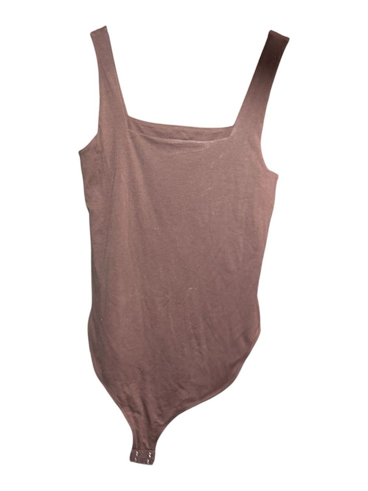 Old Navy Brown Square Neck Tank Bodysuit Large Cotton