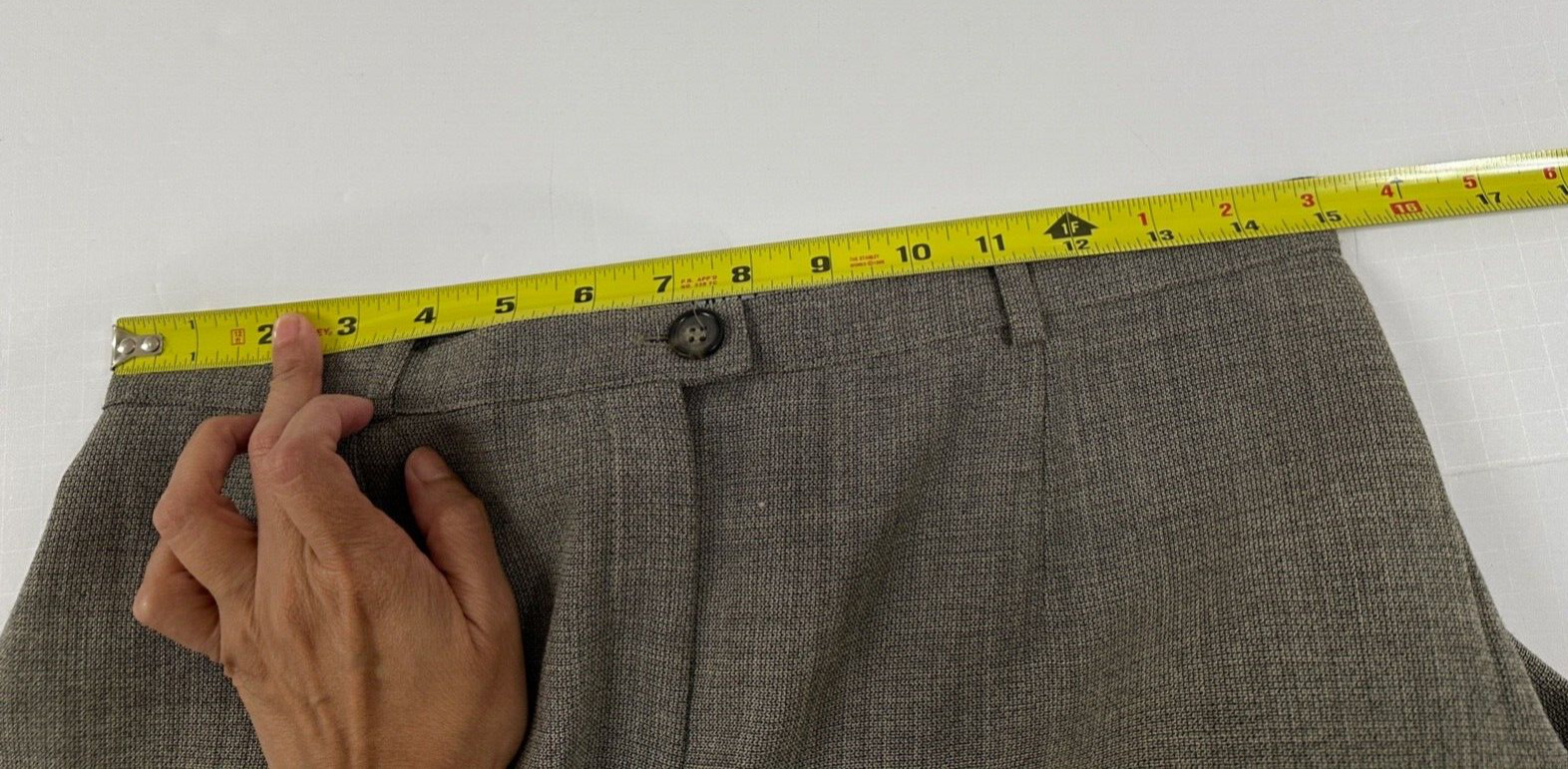 Marella Pants High Rise Flat Front size 10 Gray Quiet Luxury Made Italy