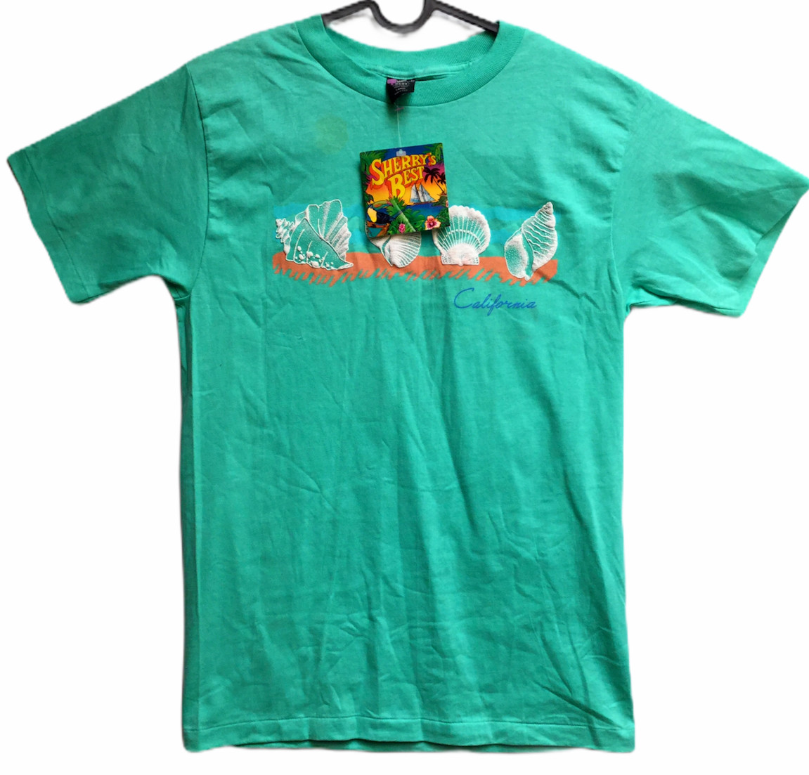 Vtg Sherry’s Best California Sea Shells tshirt USA Single Stitch New NWT Large