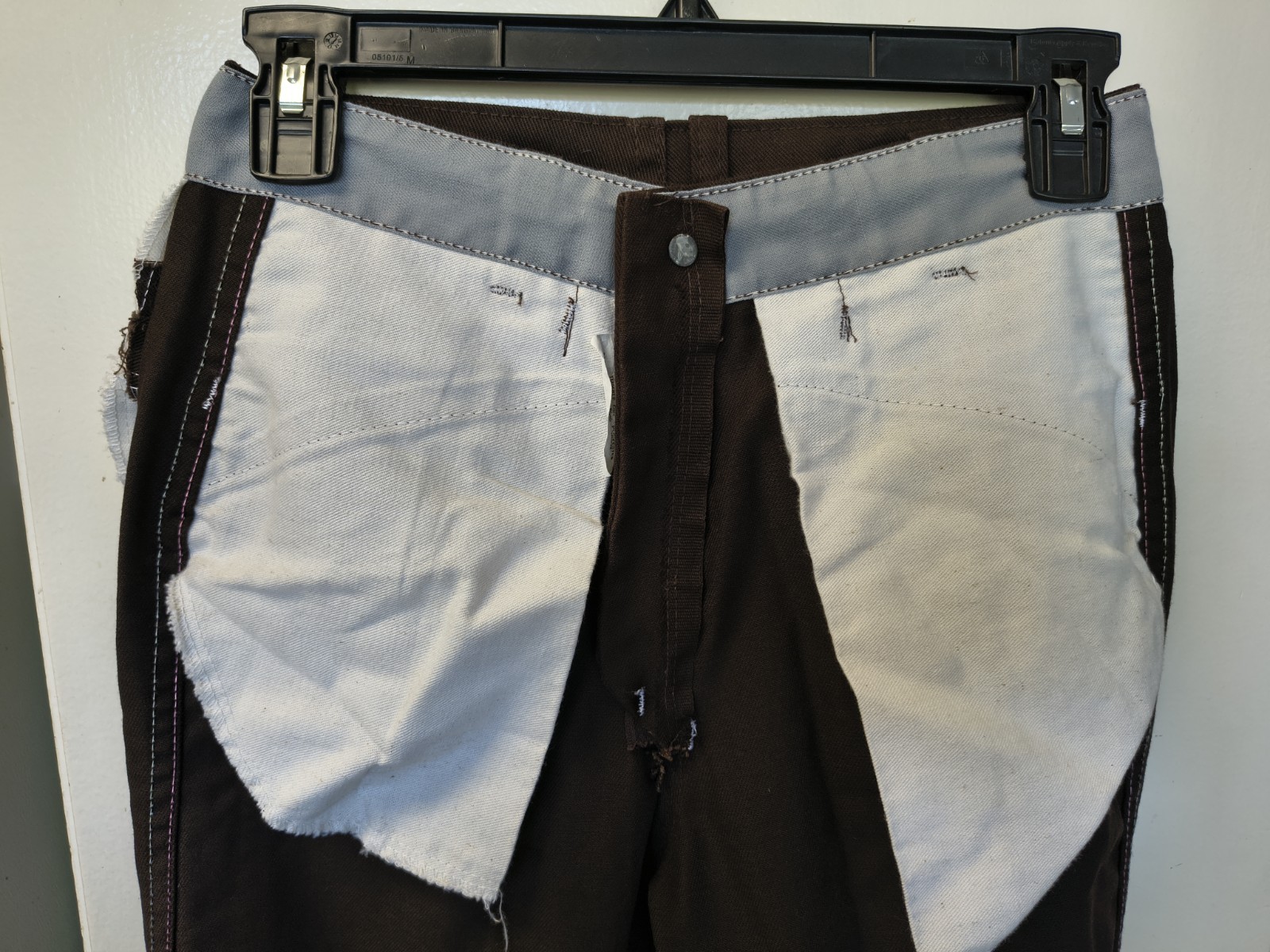 Vintage Ben Davis Union Made Brown Pants 28×27 Yellow Tag Have Been Hemmed