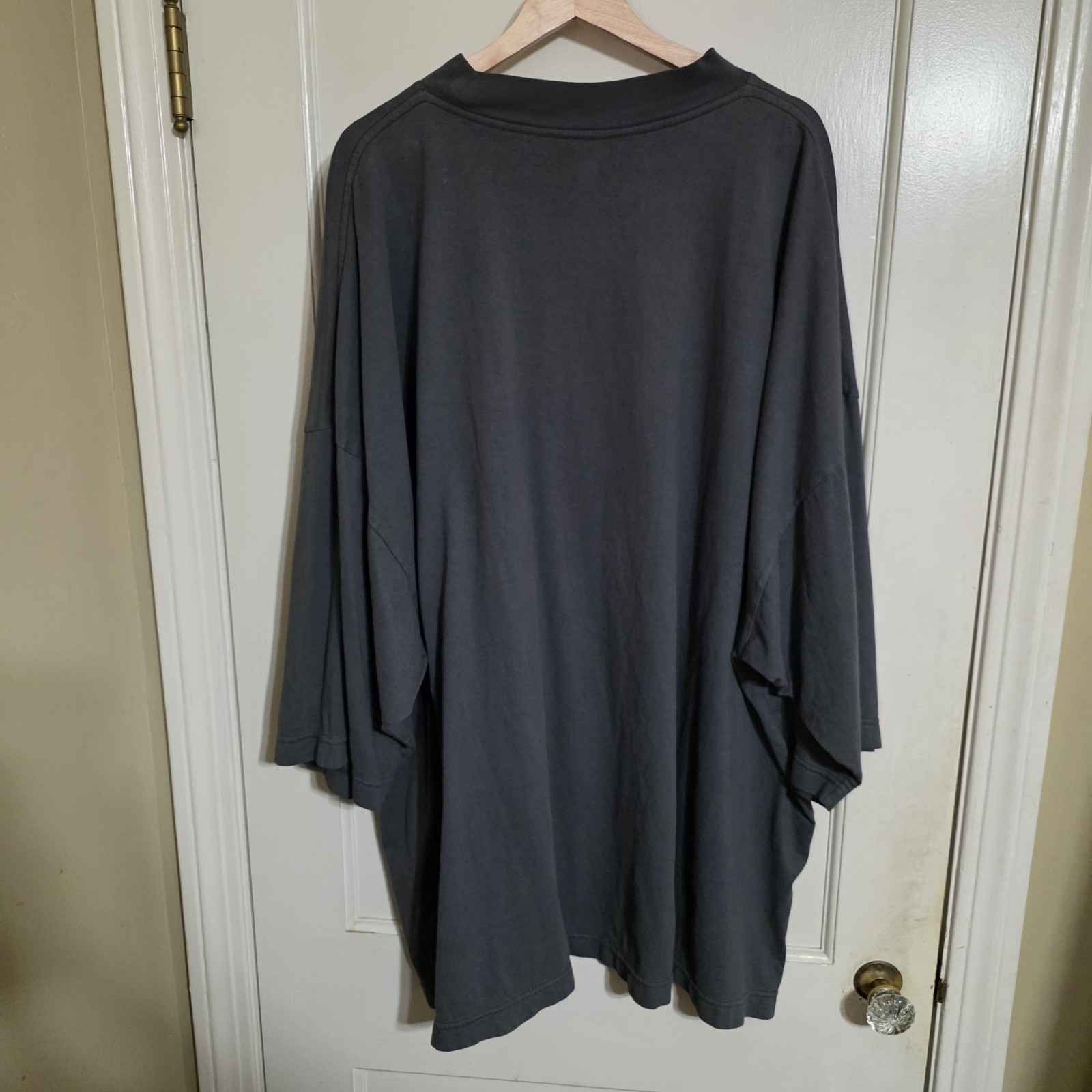 Yeezy Gap Balenciaga 3/4 Sleeve Logo Tee Size 2XL Dark Green