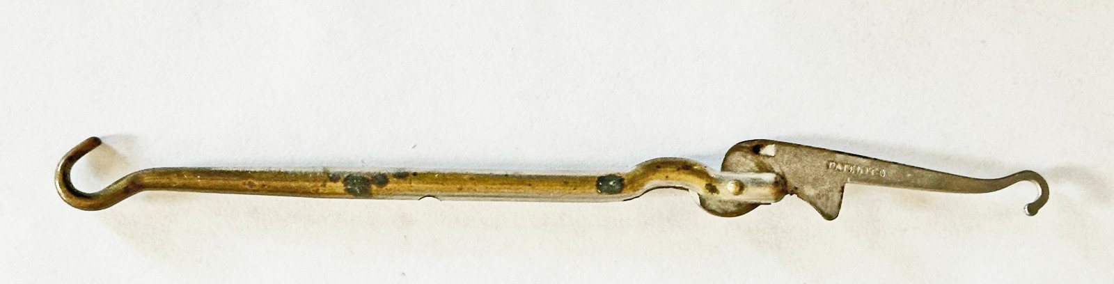 Antique Victorian Metal Folding Glove Boot Button Hook Patented Early 1900s