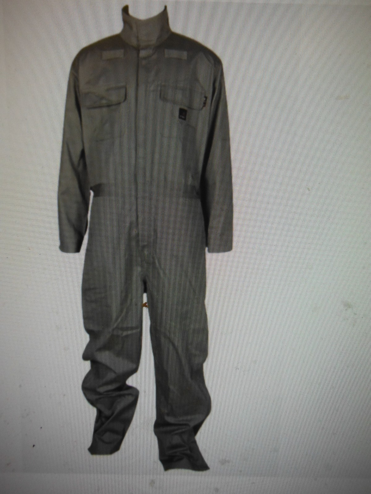 Forge FR Men Fire Resistant Coveralls Gray Elastic Waist Full Zip Snap XLT NEW
