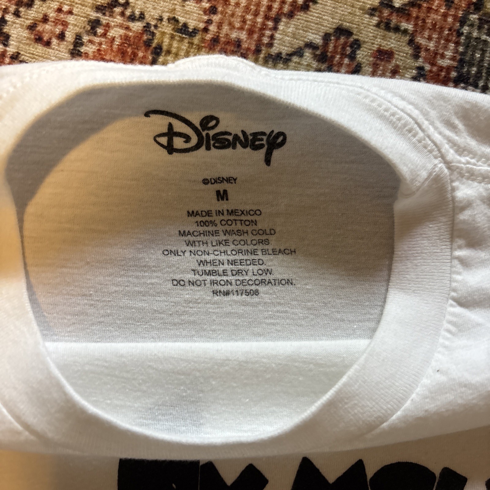 Mickey Mouse – “Model Dept.” – White Shirt – M – Disney
