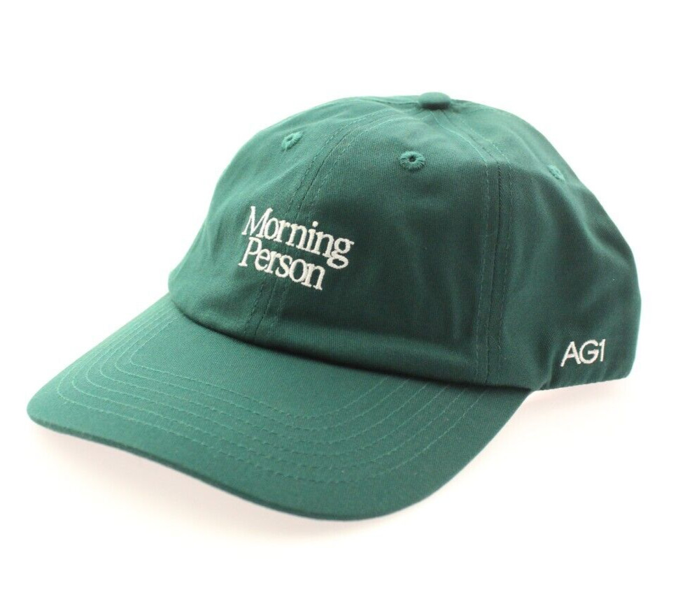 NWT – AG1 Adjustable “Morning Person” Hat – One Size Fits All – Green