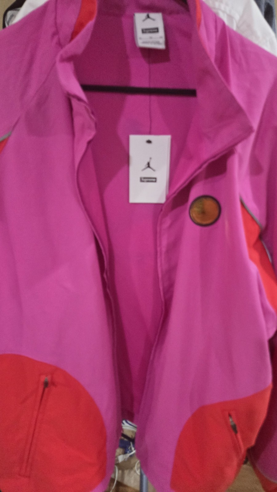 Supreme Jordan Track Jacket Pink SS26 Size XL IN HAND READY TO SHIP