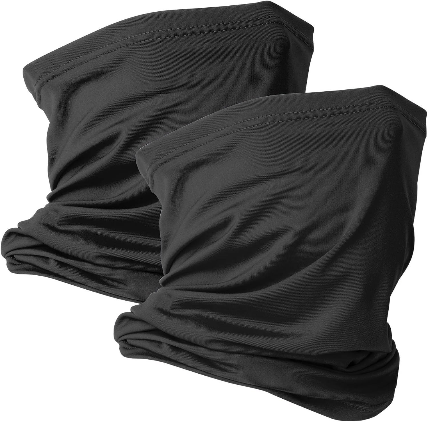2 Pack Cooling Neck Gaiter Face Mask UV Protection Ice Silk Scarf for Men Women