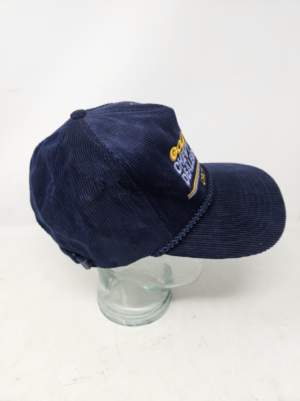 Calhead Gold Star Chevy Dealers Blue Corduroy Hat