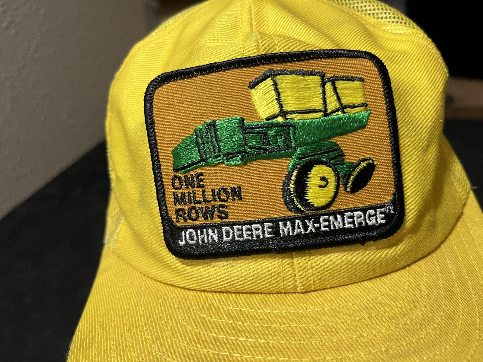 John Deere Tractor Plow Trucker 1970s Hat Vintage Snapback USA Louisville Mfg Co