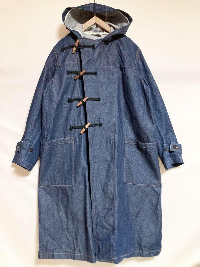 orSlow Or Slow Oversized Denim Duffel Coat Men’s Made in Japan Size M(2)