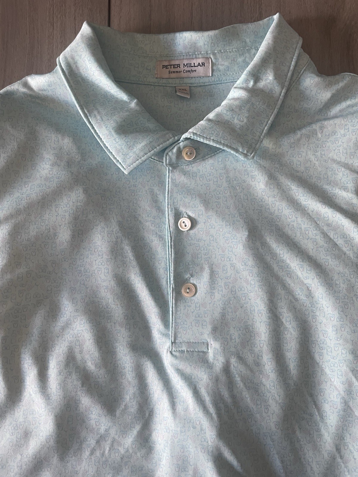 Peter Millar Summer Comfort Polo Shirt Men’s XXL – Golf & Happy Hour – Edgewood