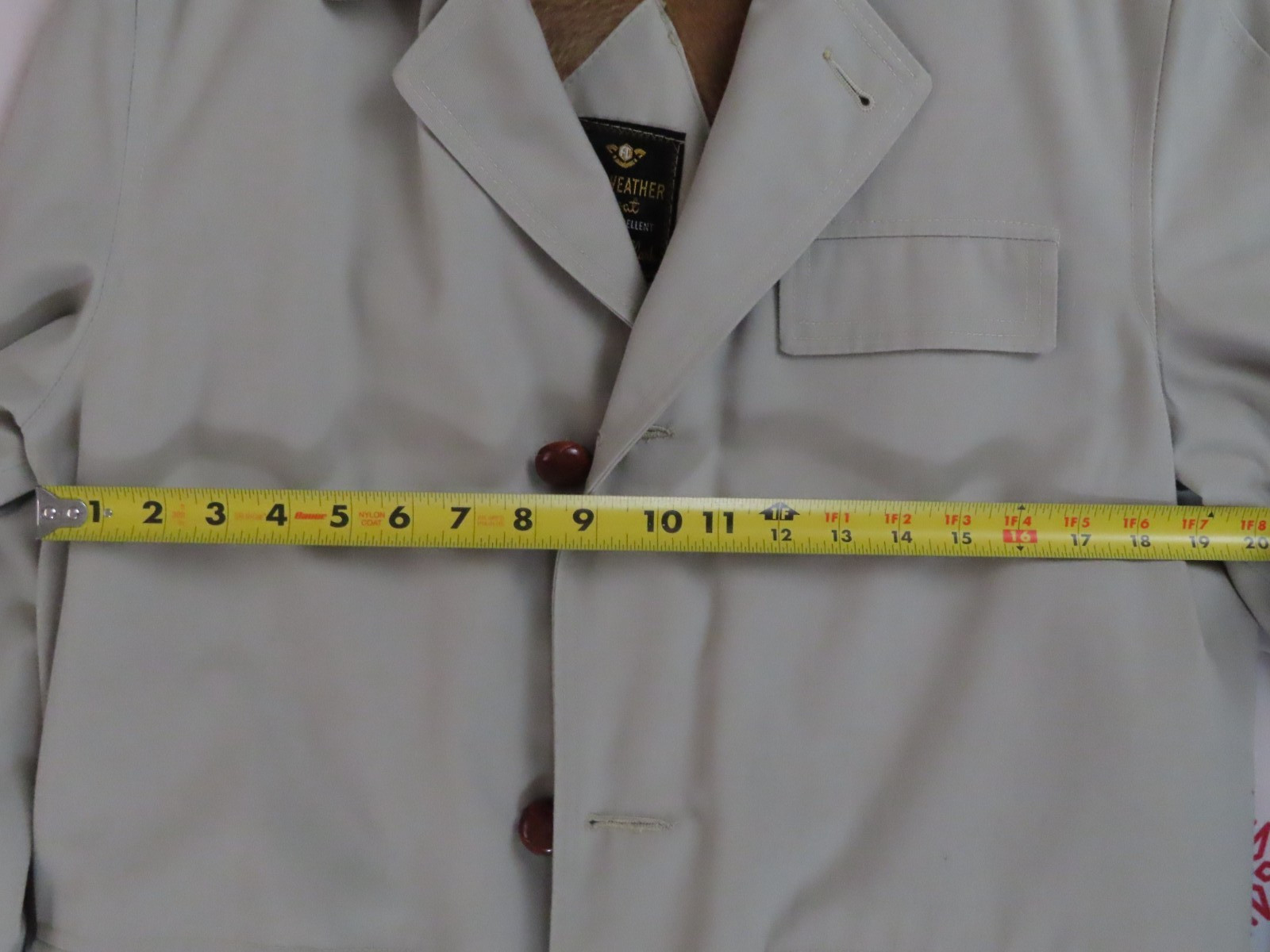 Foreman&Clark Royal Fabric Guild Label All Weather Coat Water Repellent Women 34