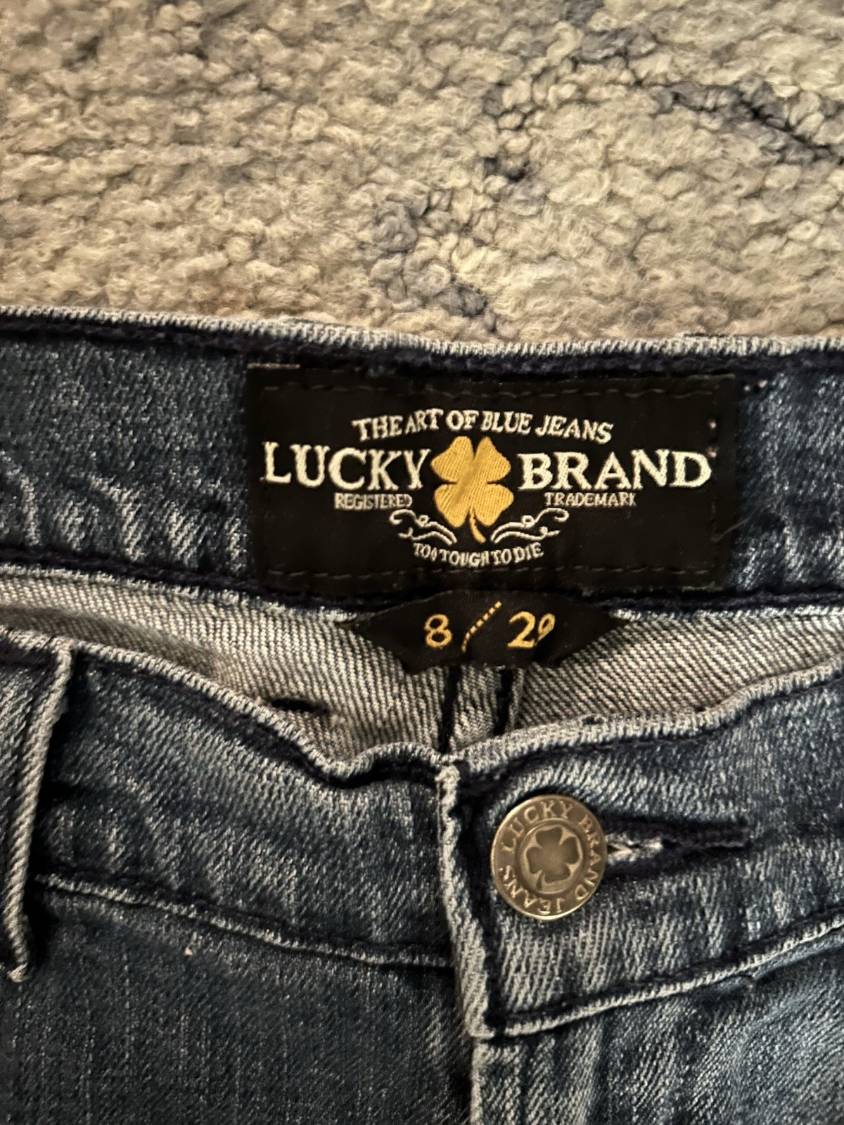 Lucky Brand Sweet Women’s Blue Denim Cut-Off Shorts Size 8 29″ Waist
