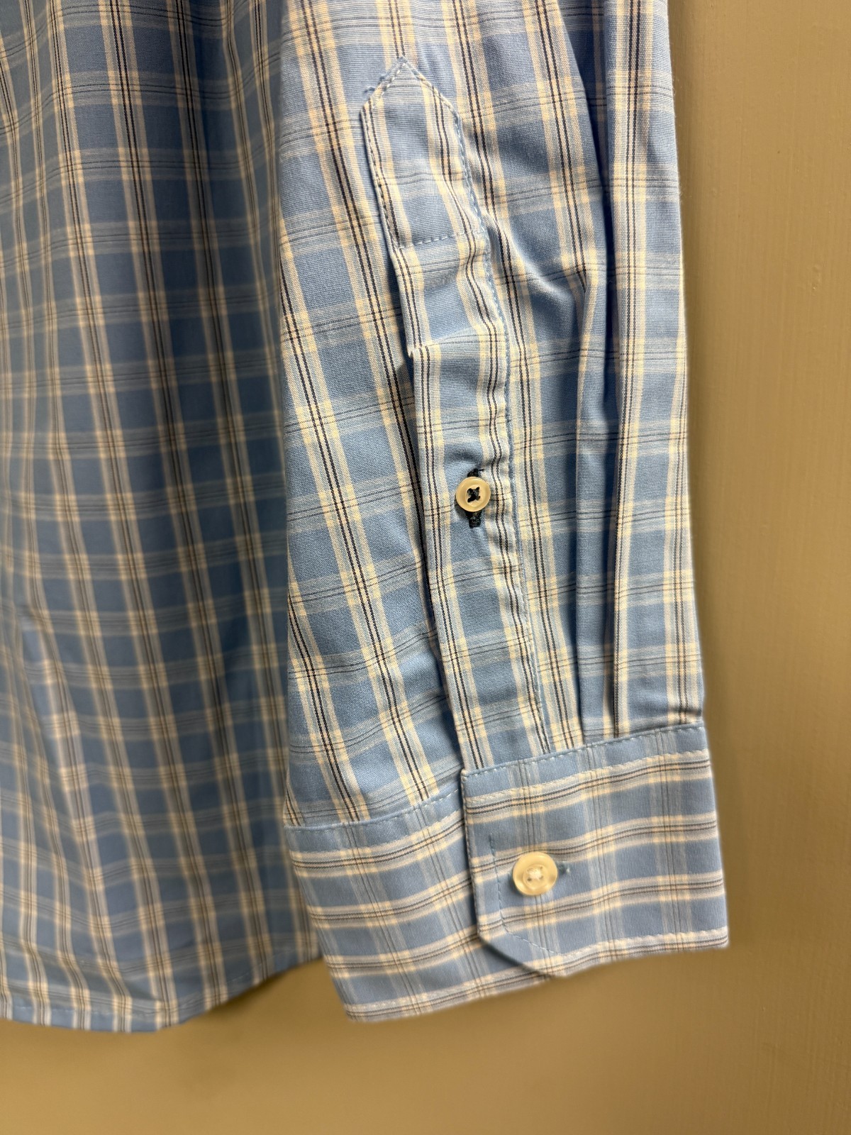 IZOD Men’s Button Down Long Sleeve Dress Shirt Azarine Blue Size 2XLT Big & Tall