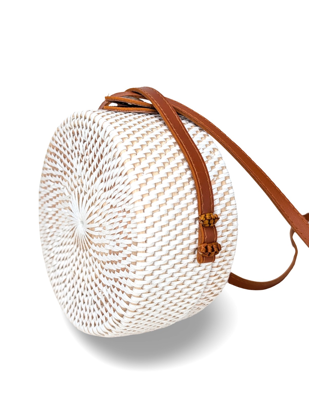 Coastal Boho Handbag, Seashell Floral Purse, Rattan Boho Bag, Bali Style Bag