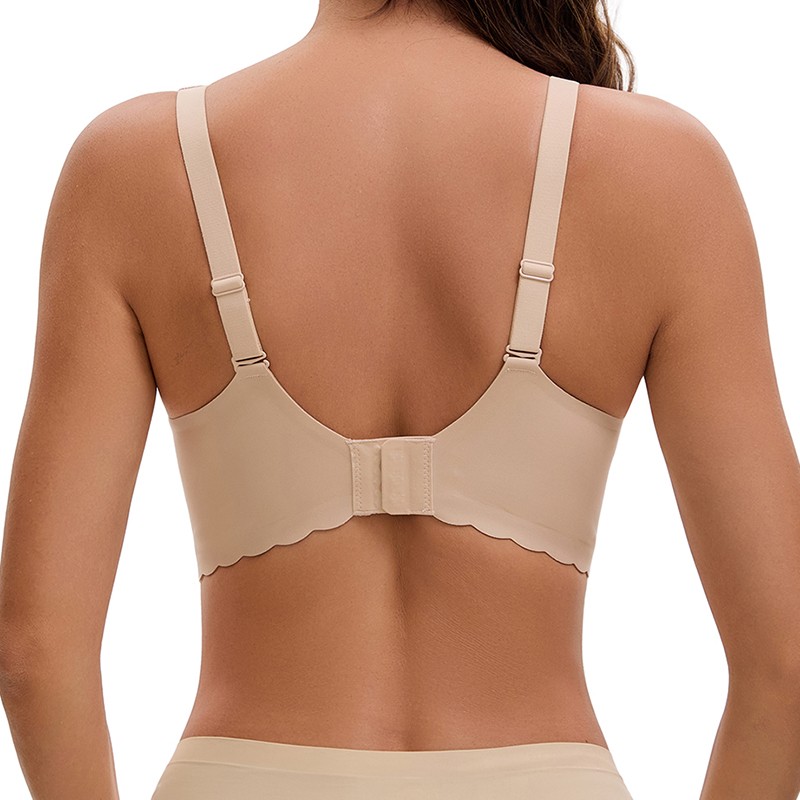Women Wireless Jelly Bra Full Coverage Push Up Bralettes T Shirt Bras Smooth Bra