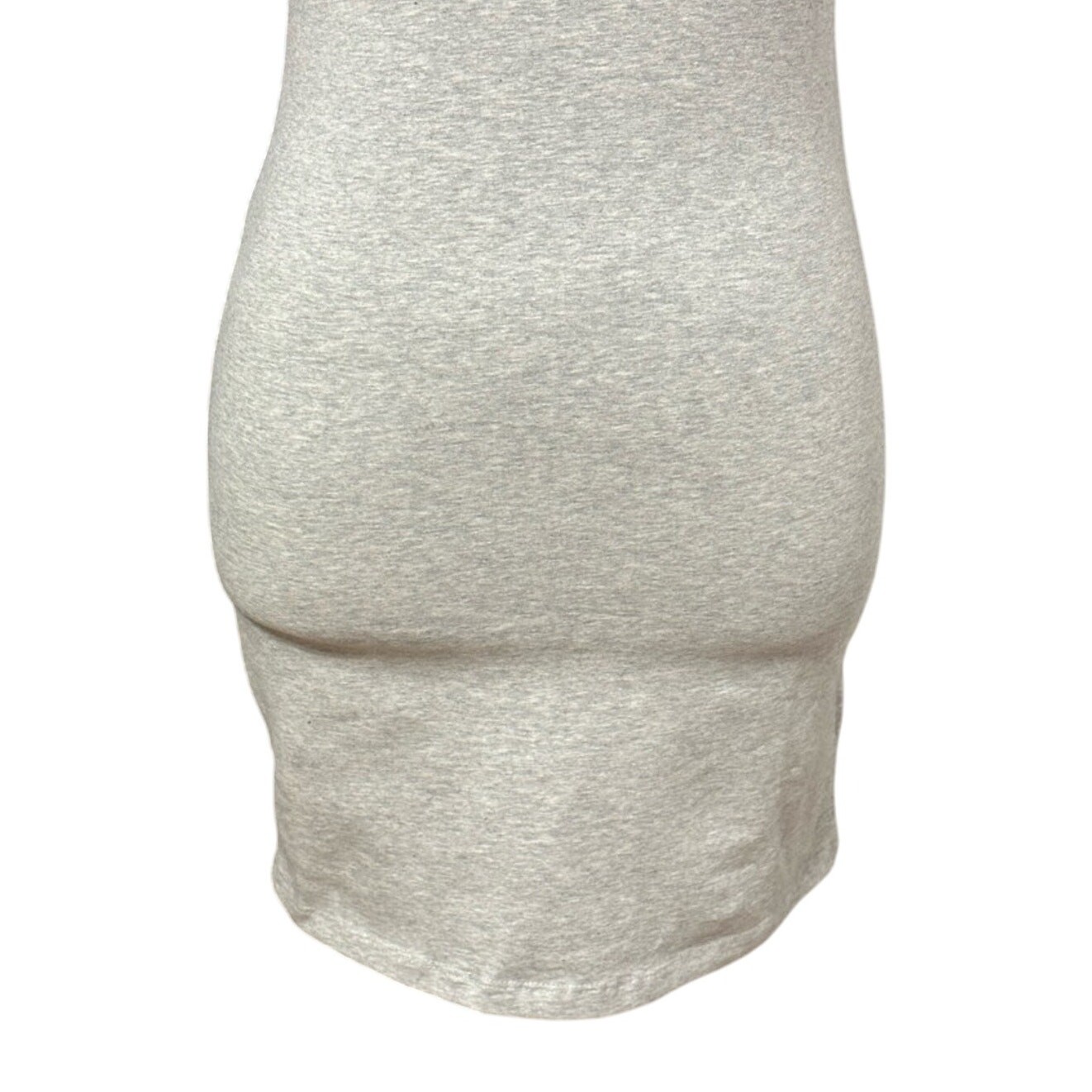 BP Bodycon Strapless Dress Mini Length Straight Neckline Heathered Gray W S NWOT
