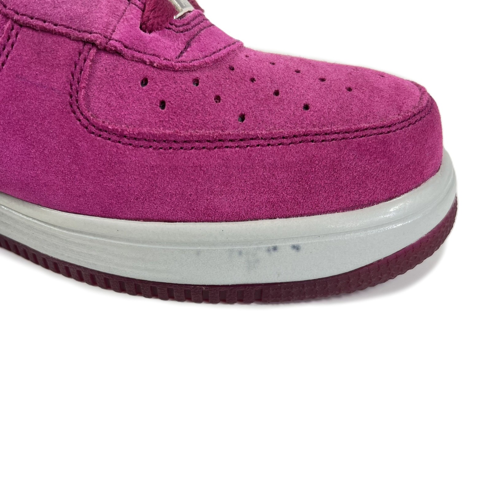 Nike Air Lunar Force 1 Reflect Raspberry Suede Sneaker | 616774-600 | US M 9