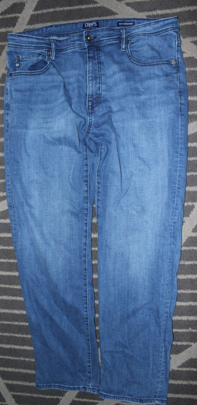 MEN’S CHAPS Slim Straight Men’s Jeans 38/ 32 Darker Wash 99% Cotton 1% Spandex
