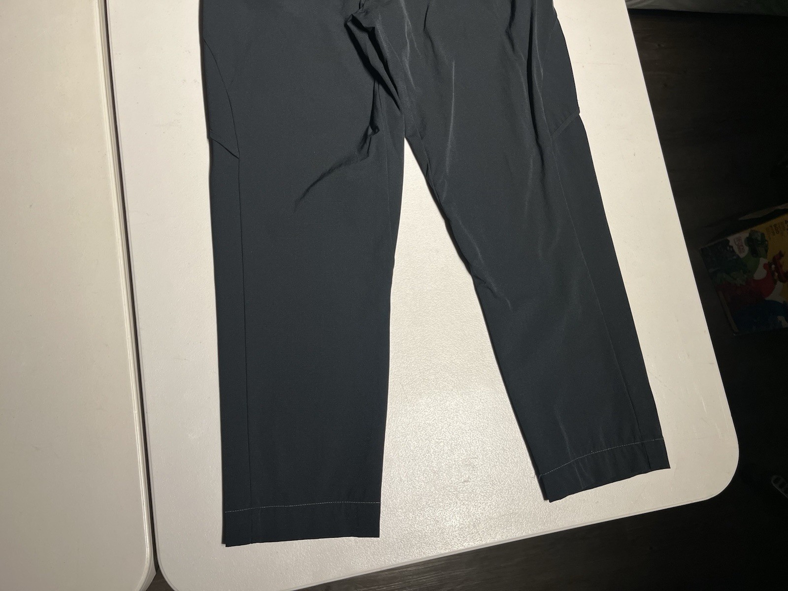 Paskho Pants Men’s XL Black Tech Performance Stretch Nylon Elastane 28” Inseam