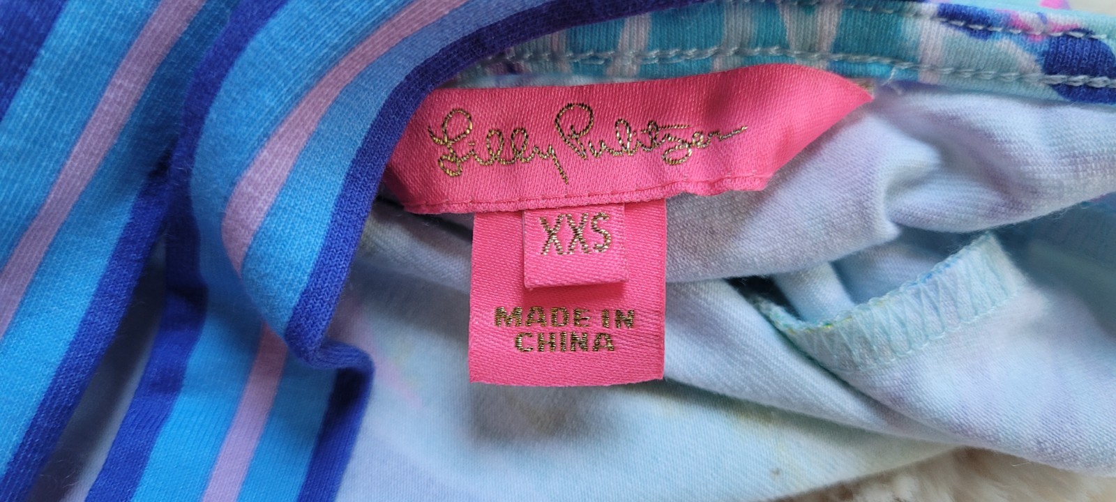 Lilly Pulitzer Womens Ophelia Blue Oasis Swing Dress Size XXS