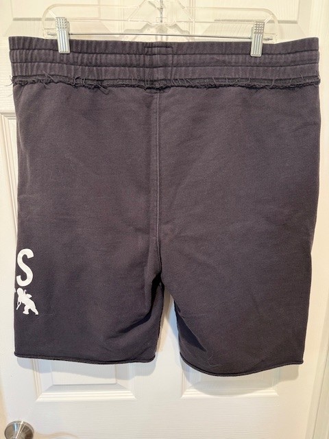 $199 PRPS GOODS CO E76P37SH CUT-OFF SWEATSHORTS GYM BEACH JOCK SIZE XL W39X9.5I