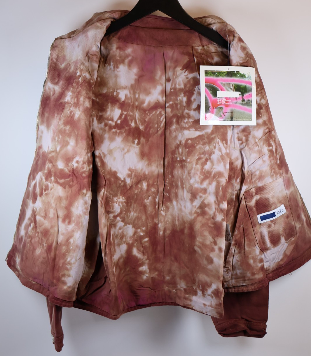 AFFXWRKS Men’s Crease-Dye Boxed Blouson Jacket (Stain Pink, L) BNWT RRP £329