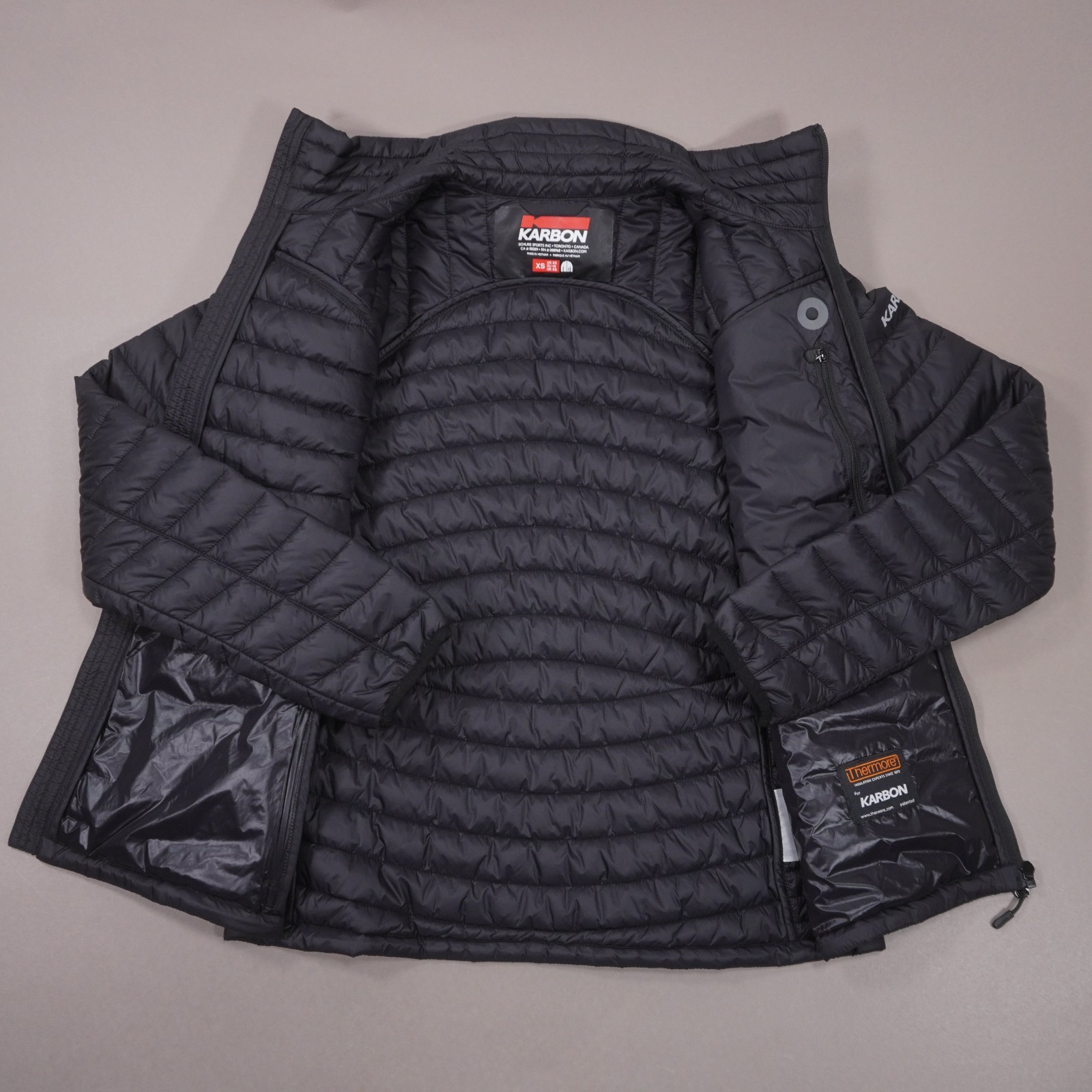 KARBON Canada Horizon 2 Thermore Puffer Jacket Womens XS Black KA449 EUC
