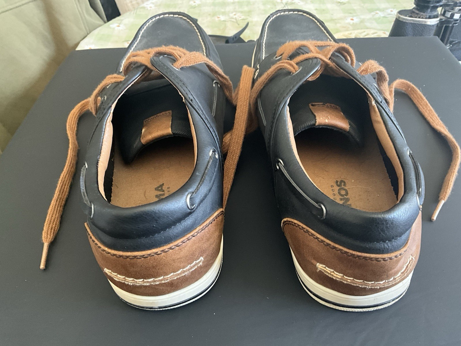 SONOMA GOODS FOR LIFE MENS BLACK CASUAL LACE SHOES SIZE 10 VERY NICE CONDITION