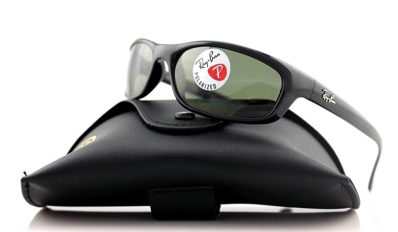 Authentic Ray Ban Predator Black Green Sunglasses RB4115 601/9A 57 mm